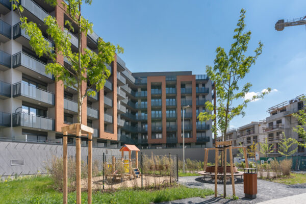 Prodej bytu 1+kk, 32,7 m² s balkonem – novostavba, Praha 4 – Háje, projekt U Hostivařské přehrady